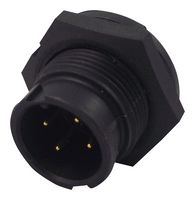 MULTICOMP PRO 2CT3002-W04300 Circular Connector, Sealed Circular Connector, Panel Mount Plug, 4 Contacts, Solder Pin