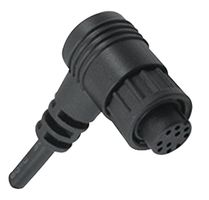 MULTICOMP PRO 2CT3010-W04300 Circular Cable Assembly, 90° Circular Receptacle to Free End, 4 Ways, 3.28 ft, 1 m, Black