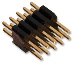 AMPHENOL COMMUNICATIONS SOLUTIONS 20021111-00006T4LF Pin Header, Vertical, Board-to-Board, 1.27 mm, 2 Rows, 6 Contacts, Through Hole Straight