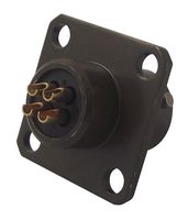 AMPHENOL SOCAPEX 451 02E 1626S 50 Circular Connector, 451, MIL-DTL-26482 Series I, Box Mount Receptacle, 26 Contacts, Solder Socket