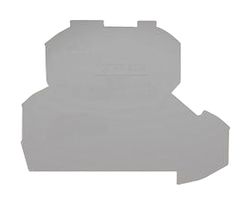 WAGO 2002-2291 Accessory, Grey, TOPJOB Terminal Blocks, End & Intermediate Plate