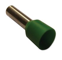 JST / JAPAN SOLDERLESS TERMINALS FWE6-12 Wire Ferrule, French Code, Single Wire, 10 AWG, 6 mm², 12 mm, Green, FWE