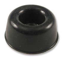 HAMMOND 1421T9BK Bumper / Feet, Stick On, Pack 24, Adhesive, 10.16 mm, 22.35 mm, Round, Black
