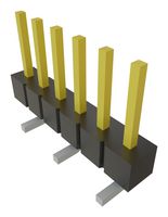 SAMTEC TSM-104-01-L-SV-P-TR Pin Header, Board-to-Board, 2.54 mm, 1 Rows, 4 Contacts, Surface Mount, TSM Series
