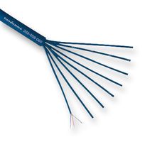VAN DAMME 268202 Multipair Cable, Blue Series Audio, Per M, Screened, 2 Pair, 24 AWG, 0.22 mm²