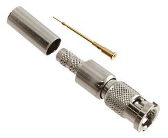AMPHENOL RF 034-1026 RF / Coaxial Connector, HD BNC Coaxial, Straight Plug, Crimp, 75 ohm, Belden 1855A