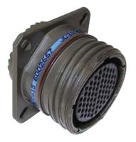 AMPHENOL AEROSPACE CTVPS00RF-15-19H Circular Connector, CTV Series, MIL-DTL-38999 Series III, Wall Mount Receptacle, 19 Contacts