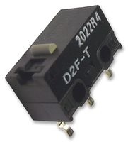 OMRON ELECTRONIC COMPONENTS D2FT Microswitch, Miniature, Plunger, SPDT, Solder, 3 A, 30 VDC