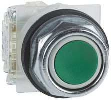SCHNEIDER ELECTRIC 9001KR1UH5 Industrial Pushbutton Switch, Harmony 9001K Series, 30 mm, SPST-NO, Momentary, Round, Multicolour
