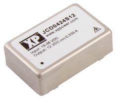 XP POWER JCD0405S15 Isolated Through Hole DC/DC Converter, 2:1 Input, ITE, DIP, 2:1, 4 W, 1 Output, 15 V