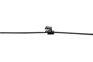 HELLERMANNTYTON 150-40591 T50ROSEC5A-PA66HS/PA66HIRHS-BK Cable Tie, Edge Clip Fixing, Nylon 6.6 (Polyamide 6.6), Black, 200 mm, 4.6 mm, 45 mm, 50 lb