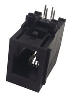 MOLEX 95009-7441 Modular Connector, Modular Jack, 1 x 1 (Port), 4P4C, Cat3, Through Hole Mount