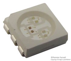 MULTICOMP PRO 703-1039 LED, RGB, Red, Green, Blue, SMD, 5mm x 5mm, 120 °, Square, R 30mA, G 30mA, B 30mA