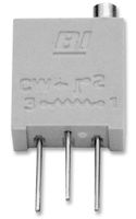 TT ELECTRONICS / BI TECHNOLOGIES 67WR500LF Trimmer, Multi Turn, Cermet, Top Adjust, 500 ohm, Through Hole, 20 Turns