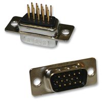 NORCOMP 780-M26-213R001 D Sub Connector, HD26, IP68, High Density, Receptacle, Seal-D 780-M Series, 26 Contacts, DA, Solder