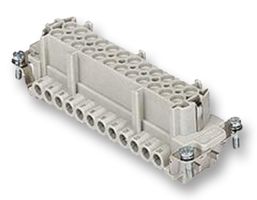 ILME CNEF24T Heavy Duty Connector, 24+PE Signal, CNE, Insert, 24 Contacts, Receptacle, Screw Socket