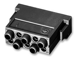AMPHENOL SINE/TUCHEL C146 D10 001 E8 Heavy Duty Connector, heavymate M Series, Module, 10 Contacts, Plug, Screw Pin