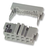 3M 3473-7600. IDC Connector, IDC Receptacle, Female, 2.54 mm, 2 Row, 10 Contacts, Cable Mount