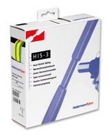 HELLERMANNTYTON 308-30607 HIS-3-6/2-PO-X-GNYE Heat Shrink Tubing, HIS-3 Dispenser Pack, 3:1, 0.236 ", 6 mm, Green, Yellow, 16.4 ft, 5 m