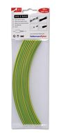 HELLERMANNTYTON 308-30617 HIS-3-BAG-6/2-PO-X-GNYE Heat Shrink Tubing, HIS-3, Pack of 10 200mm Pieces, 3:1, 0.236 ", 6 mm, Green, Yellow, 7.87 "