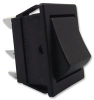 ARCOLECTRIC / BULGIN LIMITED C1560AAAAA Rocker Switch, On-On, DPDT, Non Illuminated, Panel Mount, Black, 1550 Series
