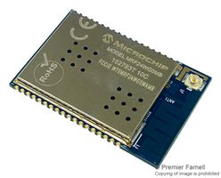 MICROCHIP MRF24WG0MB-I/RM Module, Wi-Fi Transmitter, U.Fl External Antenna Connector, 2.483 GHz