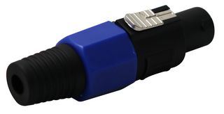 CLIFF ELECTRONIC COMPONENTS FM1245 Speaker / Loudspeaker Audio Connector, PVC Grommet, Cliffcon S, 4 Contact, Plug, Cable Mount