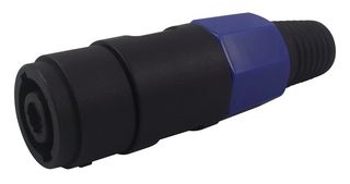 CLIFF ELECTRONIC COMPONENTS FM1255 Speaker / Loudspeaker Audio Connector, Cliffcon S, 4 Contact, Socket, Cable Mount
