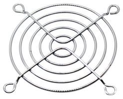 MULTICOMP PRO MC32807 Fan Finger Guard, Steel - Wire Form, 70mm Axial Fans, 61.5 mm, Bright Nickel Chrome