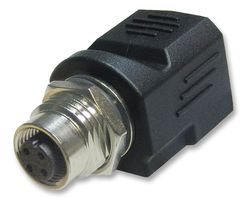 AMPHENOL LTW RJS-12D04FF-LS8001 In-Line Adapter, Adaptor, M12, RJ45