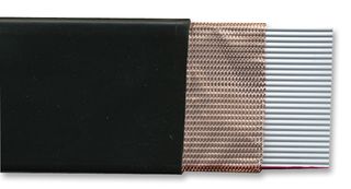 3M 3517/30 Ribbon Cable, Jacketed Flat, Screened, 30 Core, 28 AWG, 100 ft, 30.5 m