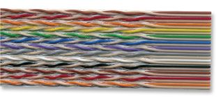 3M 1700/34SF Ribbon Cable, Twisted Pair Flat, Unscreened, 34 Core, 28 AWG, 100 ft, 30.48 m