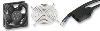EBM-PAPST 9956L-KF0 Fan Kit, Compact, 9956L Fan, LZ120 Power Lead, LZ30K Finger Guard