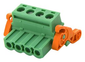 PHOENIX CONTACT 1808909 Pluggable Terminal Block, 5.08 mm, 4 Ways, 24 AWG, 12 AWG, 2.5 mm², Screw