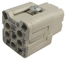 ILME CKSF04 Heavy Duty Connector, 4+PE Signal, CKS, Insert, 5 Contacts, Receptacle, Spring Socket