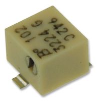 BOURNS 3224G-1-102E Trimmer, Multi Turn, Cermet, Side Adjust, 1 kohm, Surface Mount, 12 Turns