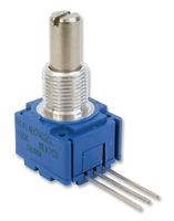 BOURNS 91A1A-B28-A10L Rotary Potentiometer, Cermet, 1 kohm, 1 Turns, Linear, 2 W, ± 10%, 91 Series