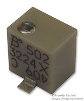 BOURNS 3224X-1-200E Trimmer, Multi Turn, Cermet, Top Adjust, 20 ohm, Surface Mount, 12 Turns