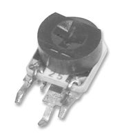 TE CONNECTIVITY 416XA101P Trimmer, Single Turn, Cermet, Side Adjust, 100 ohm, Through Hole, 1 Turns