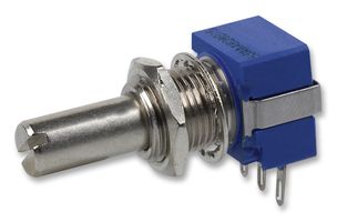 BOURNS 93R1A-R22-A12L Rotary Potentiometer, Cermet, 2.5 kohm, 1 Turns, Linear, 2 W, ± 10%, 93 Series