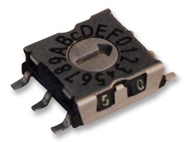 HARTMANN CONCO P25SMT103 Rotary Coded Switch, Surface Mount, 16 Position, 42 V, Hexadecimal, 400 mA