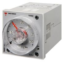 CARLO GAVAZZI FAA01DW24 Analogue Timer, FAA01 Series, Delay-On-Operate, 7 Ranges, 0.05 s, 300 h, 2 Changeover Relays