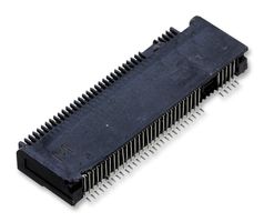 AMP - TE CONNECTIVITY 1-2199119-5 Card Edge Connector, Dual Side, 67 Contacts, Surface Mount, Right Angle