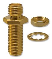 AMPHENOL RF 901-9986-RFX RF / Coaxial Adapter, SMA, Jack, SMA, Jack, Straight Bulkhead Adapter, 50 ohm