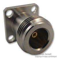 AMPHENOL RF 172117 RF / Coaxial Connector, Panel, N Coaxial, Straight Jack, Solder, 50 ohm, Phosphor Bronze