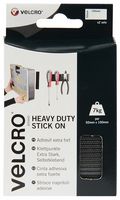 VELCRO VEL-EC60239 Tape, Hook and Loop, Hook and Loop, Rectangle, Black, 50 mm x 100 mm