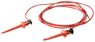 POMONA 3781-60-2 Minigrabber® Test Clip Patch Cord, 60", Red