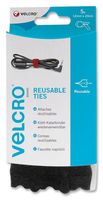 VELCRO VEL-EC60388 CABLE TIE, 12MM X 0.2M, BLACK, PK6