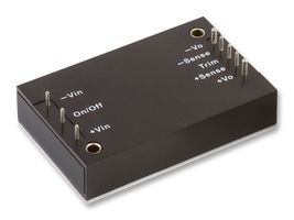 XP POWER RDQ100110S12 Isolated Through Hole DC/DC Converter, Railway, Quarter Brick, 2:1, 100 W, 1 Output, 12 V