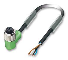 PHOENIX CONTACT 1668247 Sensor Cable, PUR, 90° M12 Receptacle, Free End, 4 Positions, 5 m, 16.4 ft